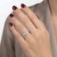 Anillo Compromiso Diamantes - Oro Blanco 18kt