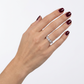 Anillo Compromiso Diamantes - Oro Blanco 18kt