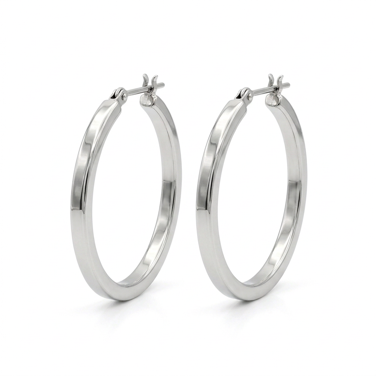 Aros Argolla - Oro Blanco 18kt