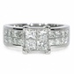 Anillo Compromiso Diamantes - Platino