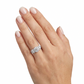 Anillo Compromiso Diamantes IGI - Platino