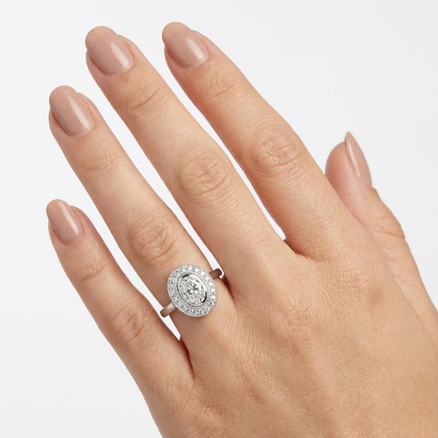 Anillo Compromiso Diamante GIA - Platino