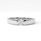 Anillo Compromiso Diamante - Oro Blanco 18kt