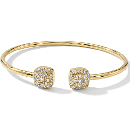 Esclava Diamantes - Oro Amarillo 14kt