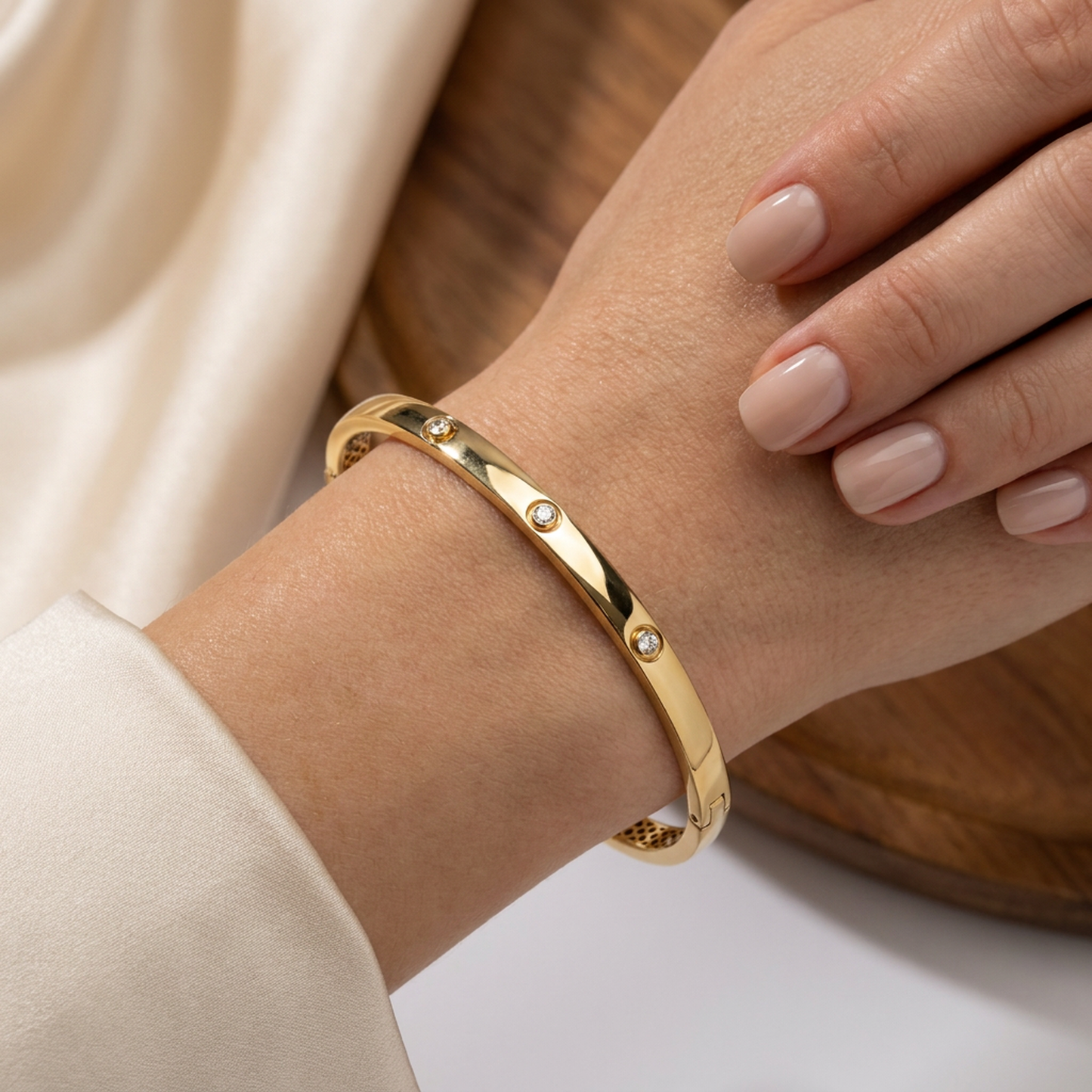 Esclava Diamantes - Oro Amarillo 18kt