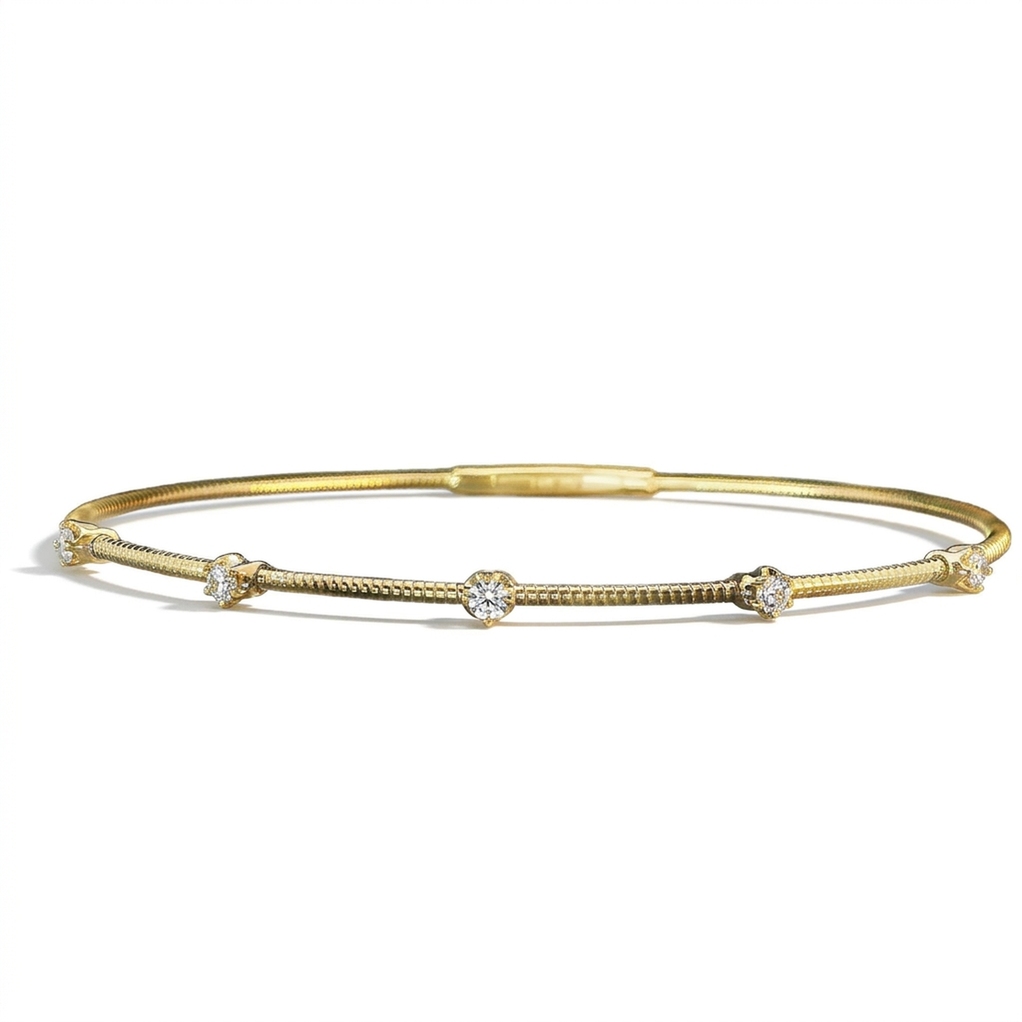 Esclava Diamantes - Oro Amarillo 14kt