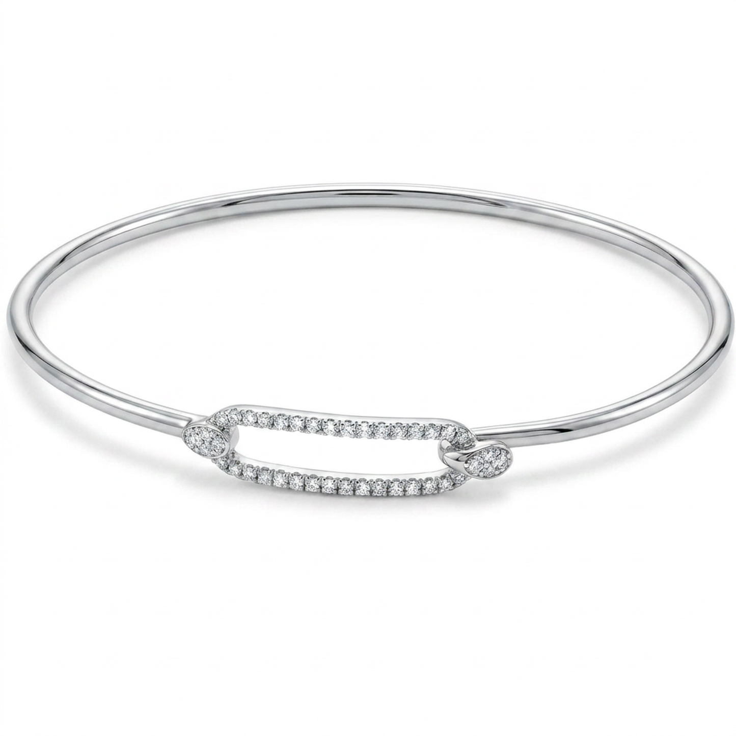 Esclava Diamantes - Oro Blanco 14kt