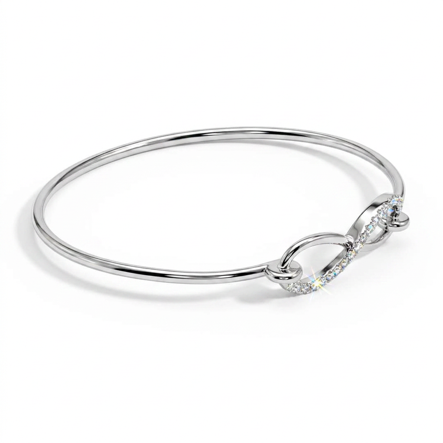 Esclava Diamantes - Oro Blanco 14kt
