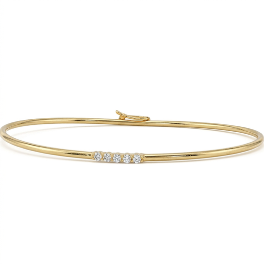 Esclava Diamantes - Oro Amarillo 18kt