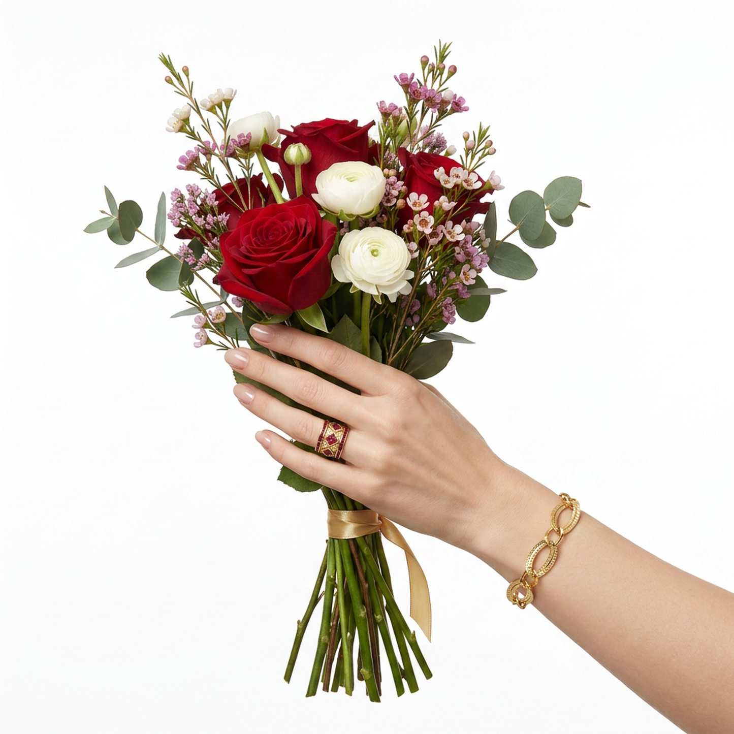 Pulsera Eslabones Rústicos - Oro Amarillo 14kt