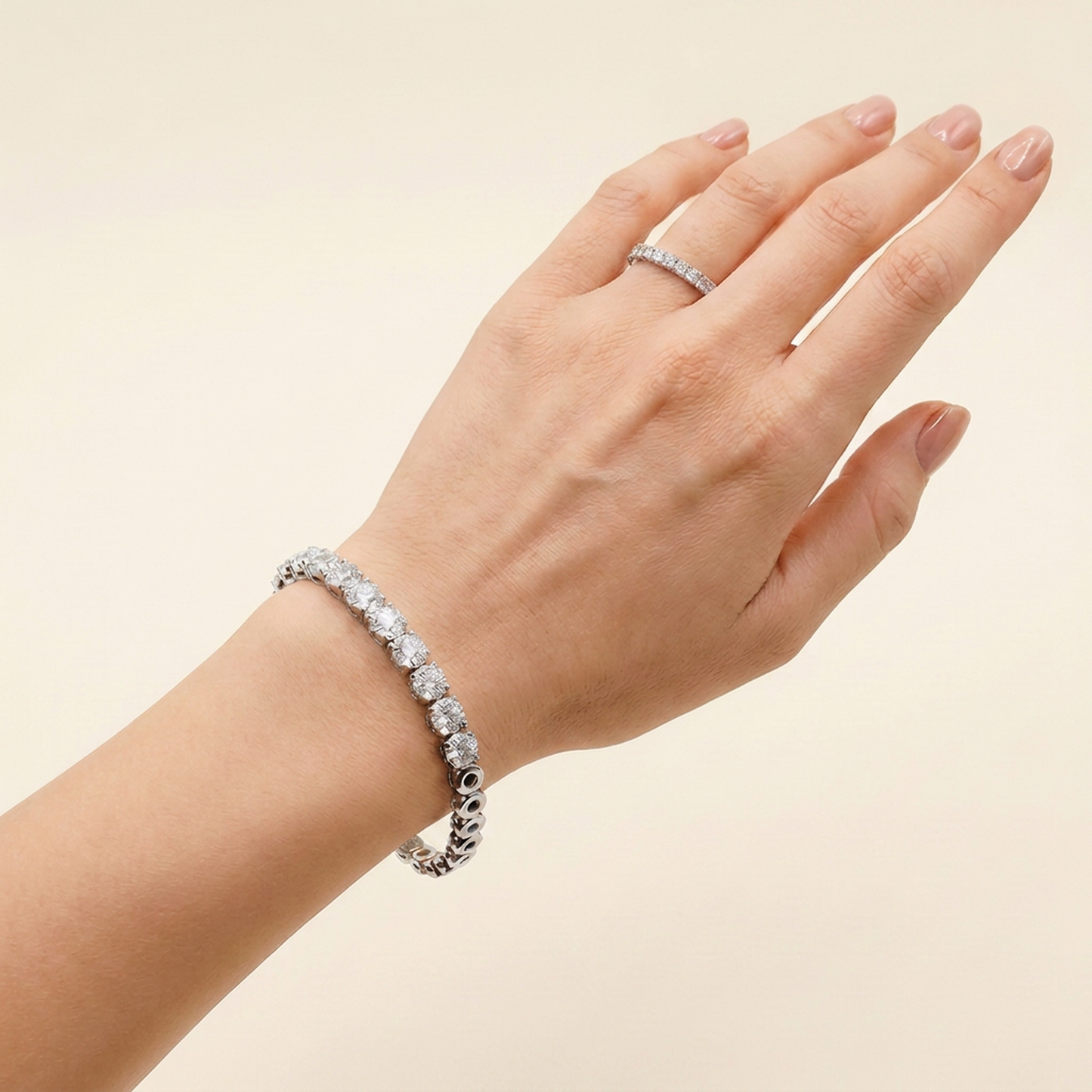 Pulsera Tenis Diamantes - Oro Blanco 18kt