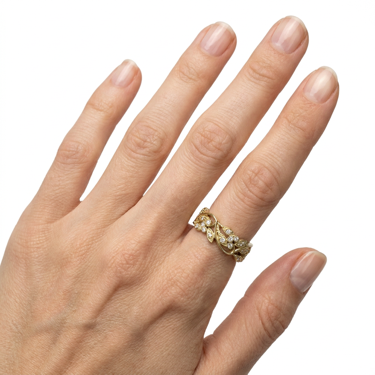Anillo Diamantes - Oro Amarillo 18kt