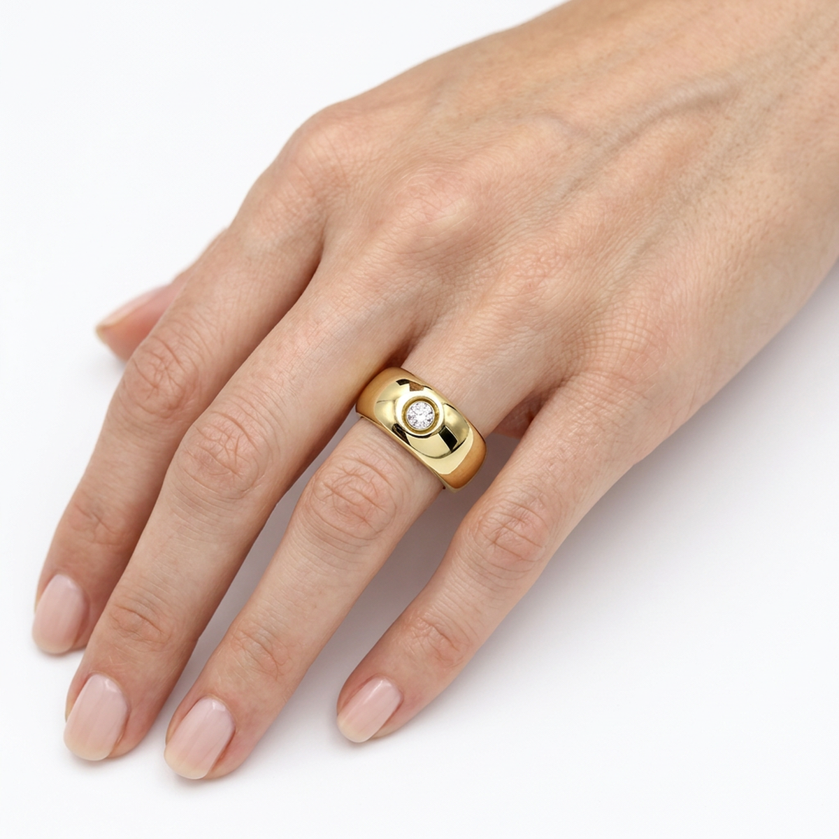 Anillo Diamante - Oro Amarillo 18kt