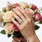 Anillo Compromiso Diamantes - Oro Blanco 18kt
