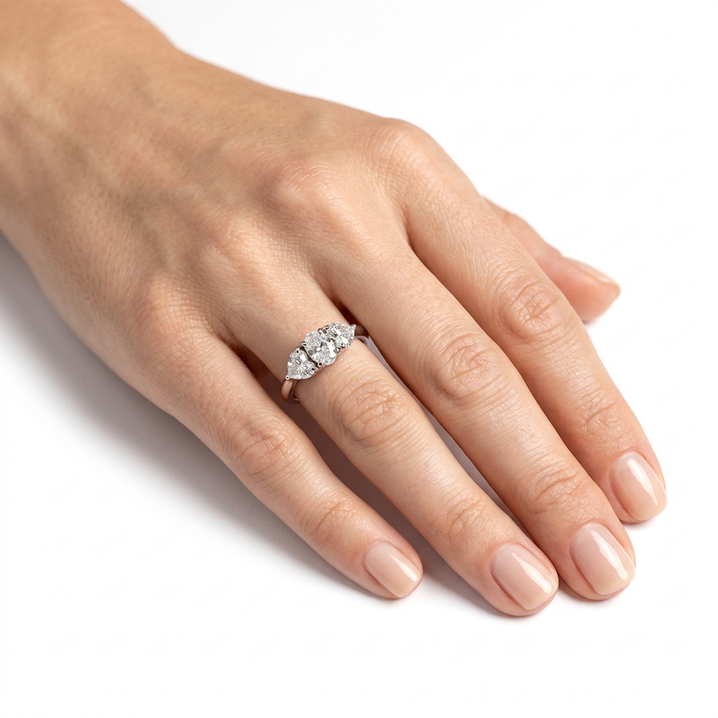 Anillo Compromiso Diamantes GIA - Oro Blanco 18kt