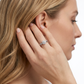 Anillo Compromiso Diamantes - Oro Blanco 18kt