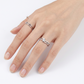 Anillo de Compromiso Diamantes - Oro Blanco 18kt