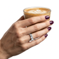Anillo Compromiso Diamantes - Oro Blanco 18kt