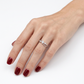 Anillo Compromiso Diamantes - Oro Blanco 18kt