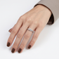 Anillo Compromiso Diamantes - Oro Blanco 18kt
