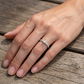 Anillo Compromiso Solitario Diamantes - Oro Blanco 18kt