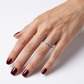 Anillo Compromiso Diamantes - Oro Blanco 18kt