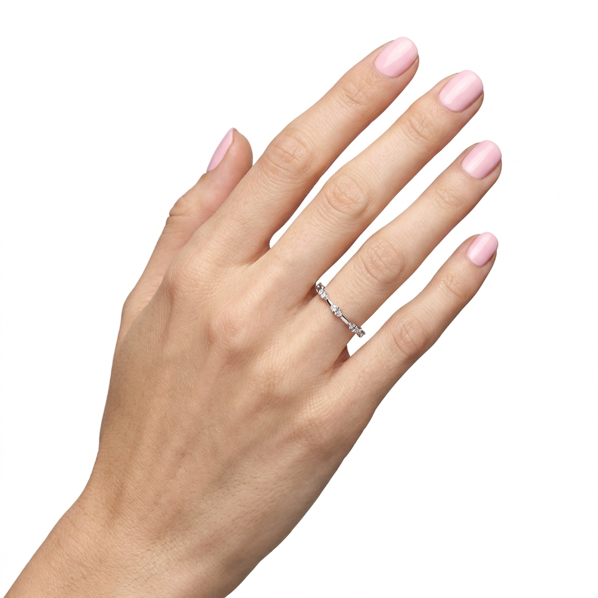 Anillo Compromiso - Oro Blanco 18kt