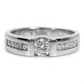 Anillo Compromiso Diamantes - Oro Blanco 18kt