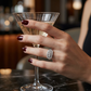 Anillo Compromiso Diamantes - Platino