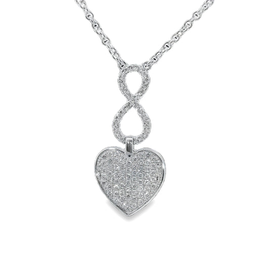 Colgante Diamantes - Oro Blanco 18kt