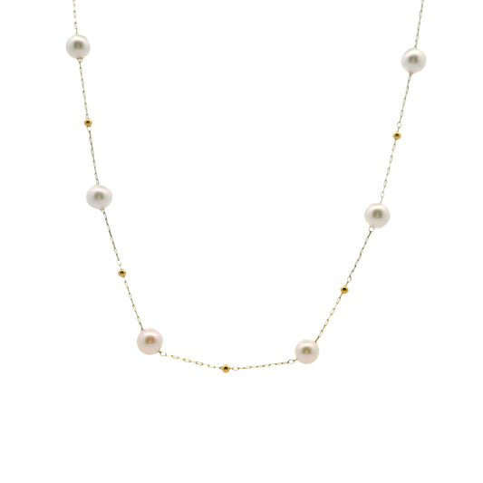 Collar Perlas Akoya - Oro Amarillo 18kt