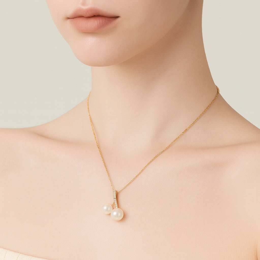 Colgante Perlas Akoya - Oro Amarillo18kt