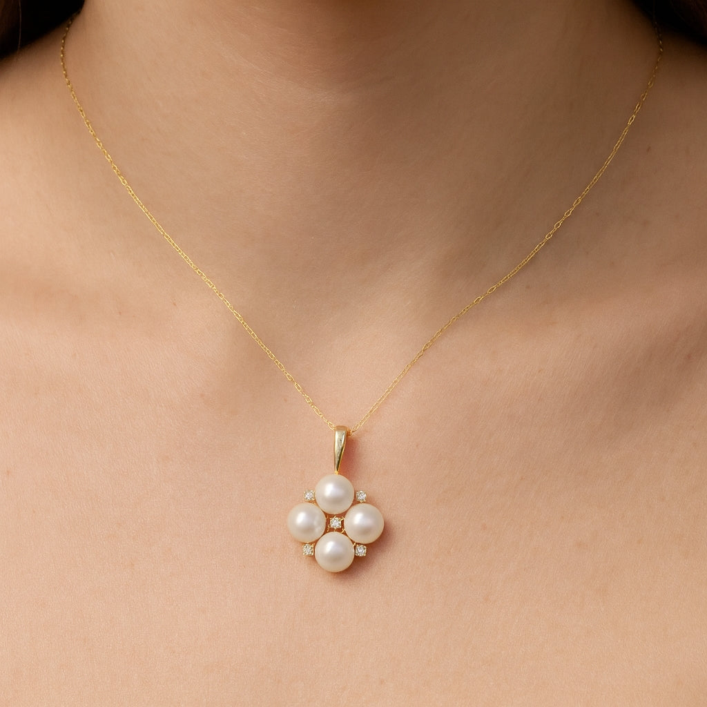 Colgante Perlas Akoya - Oro Amarillo 18kt