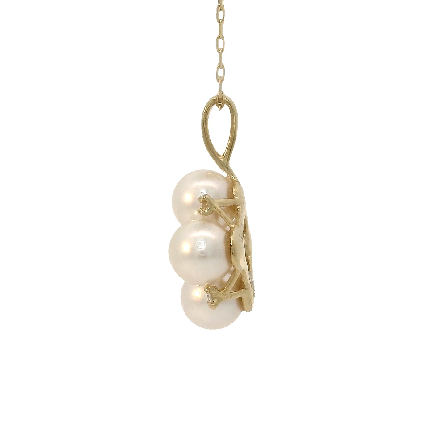 Colgante Perlas Akoya - Oro Amarillo 18kt