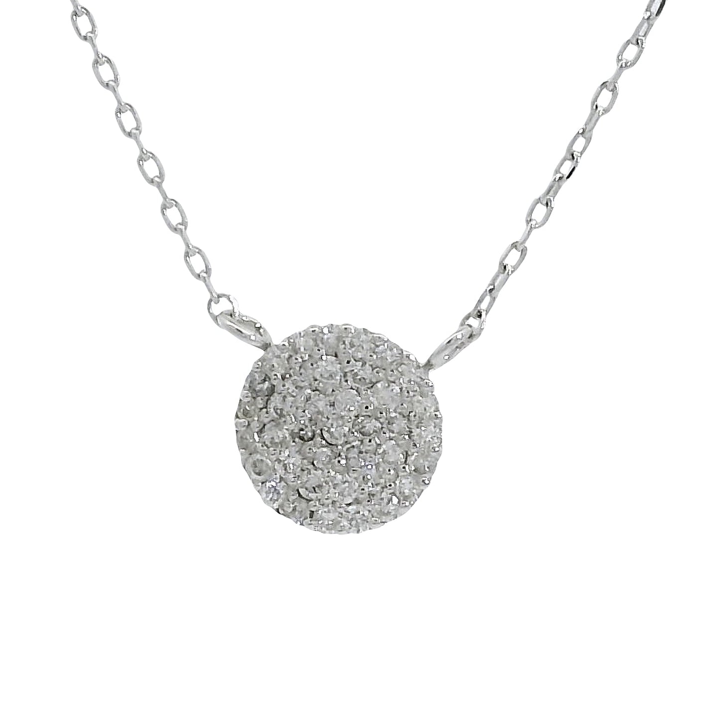 Collar Diamantes - Oro Blanco 18kt