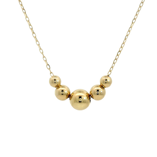 Collar Bolitas - Oro Amarillo 18kt