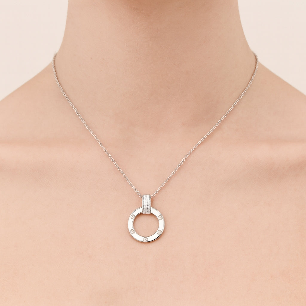 Colgante Diamantes - Oro Blanco 18kt