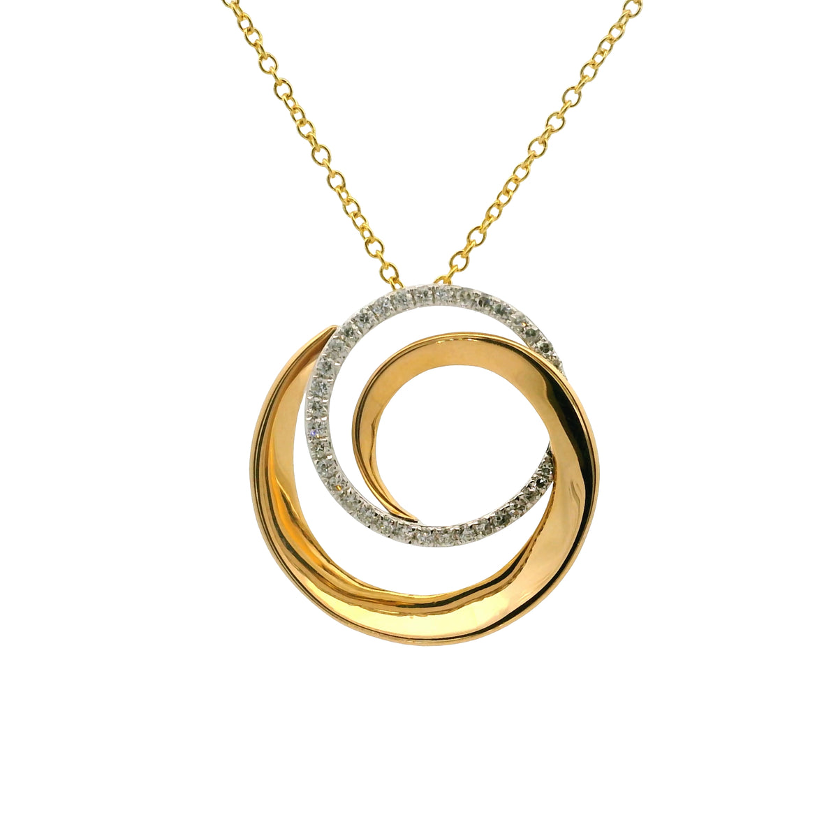 Colgante Diamantes - Oro Amarillo 14kt
