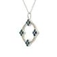 Colgante Zarifos y Diamantes - Oro  Blanco 14kt