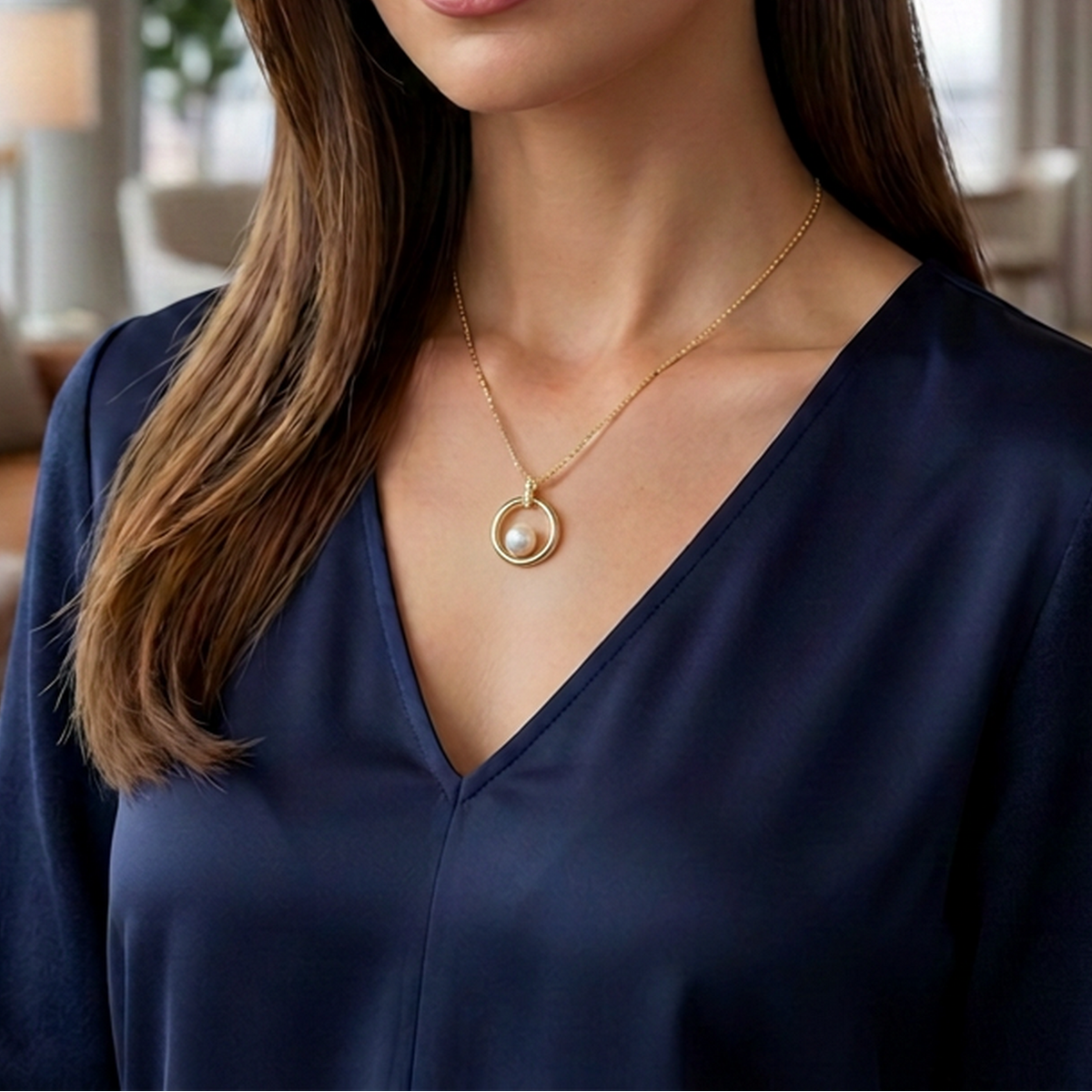 Colgante Perla Cultivada - Oro Amarillo 18kt