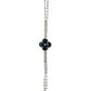 Pulsera Zafiros y Diamantes - Oro Blanco 14kt