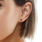 Aros Zafiros - Oro Blanco 14kt