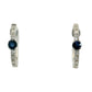 Aros Zafiros y Diamantes - Oro Blanco 14kt