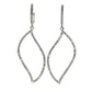 Aros con Diamantes - Oro Blanco 14kt