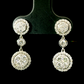 Aros Colgantes Diamantes - Oro Blanco 18kt