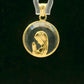 Medalla Virgen Niña - Cristal y Oro Amarillo 18kt