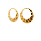 Aros Círculos Textura - Oro Amarillo 18kt