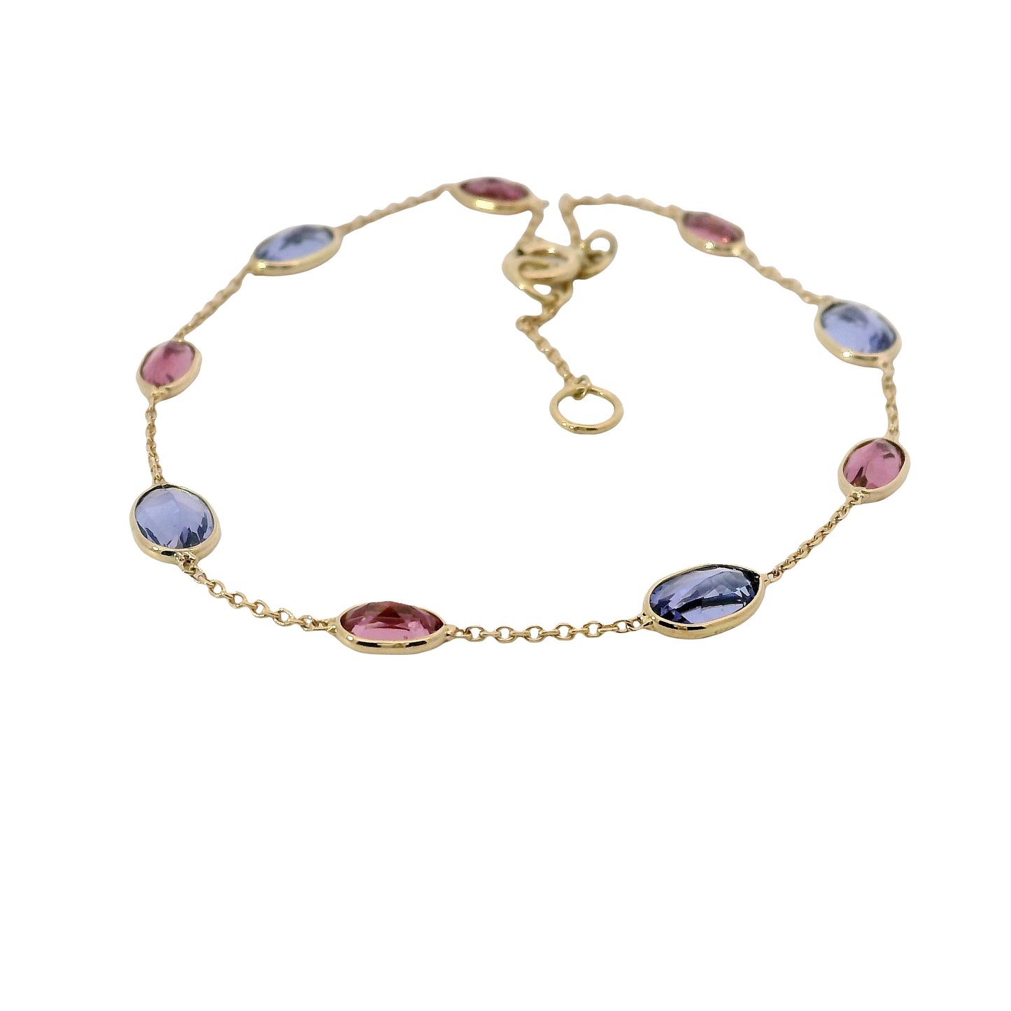 Pulsera Topacios y Turmalinas - Oro Amarillo 18kt