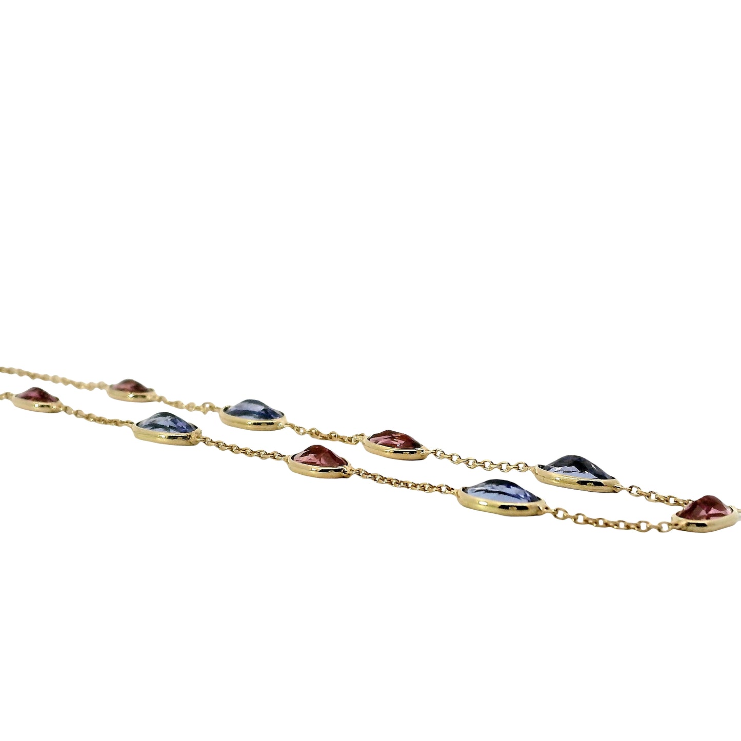 Pulsera Topacios y Turmalinas - Oro Amarillo 18kt