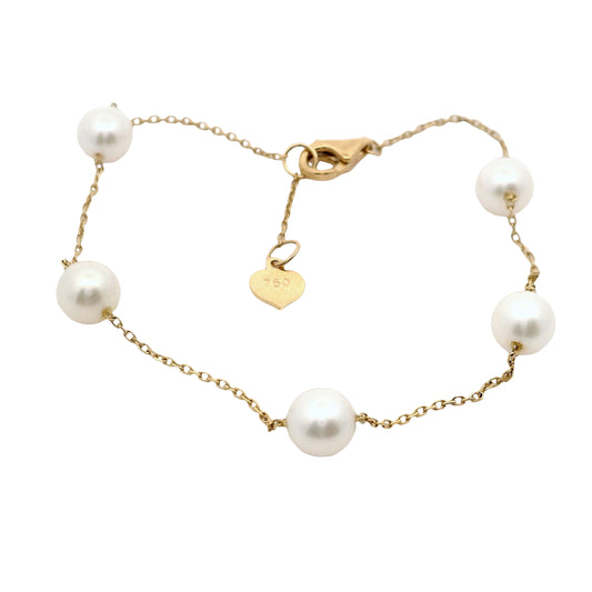 Pulsera Perlas Akoya - Oro Amarillo 18kt